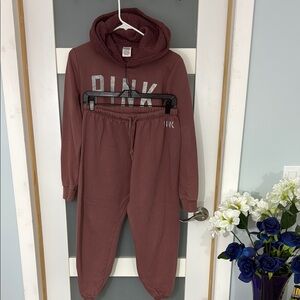 Pink Hoodie and Joggers Set